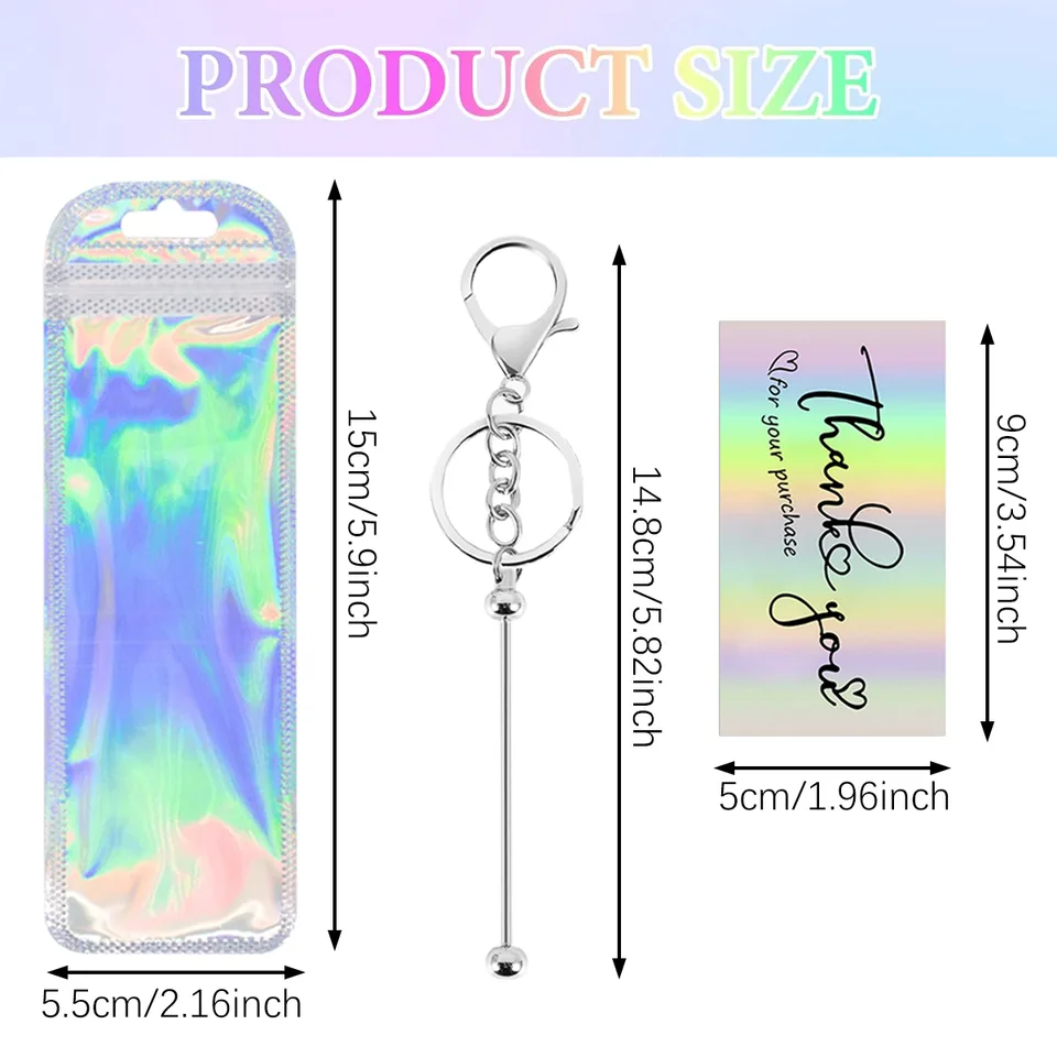 20 Sets Beadable Keychain view 2