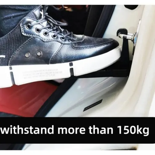 New Foldable Car Roof Rack Step Car Door Step Multifunction Universal Latch Hook Foot Pedal Aluminium Alloy Safety RV Car Accessories view 3