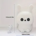1 LED Bunny,Fat BearStupid Bea,rChestnut Bea,rDuck Night Light,Cute Rainbow Light Changing Silicone Light, Pat Control, USB Charging Soft Silicone Light, Christmas Gift For Girls, Boys Random Color view 3