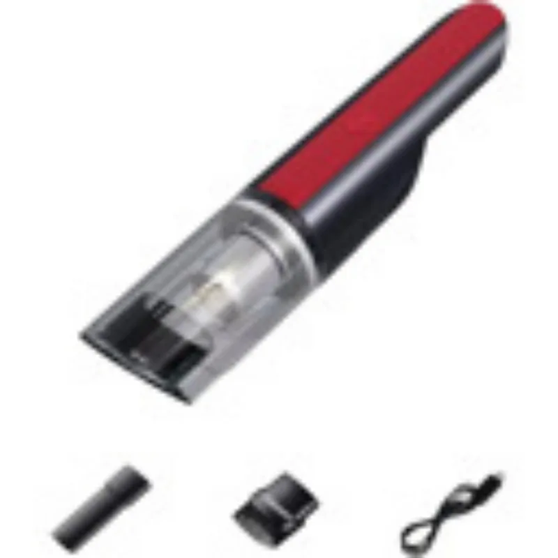 Wireless Red Car Vacuum Cleaner Wireless Car With Strong Suction Handheld Vacuum Cleaner Small Mini Rechargeable Home Vacuum Cleaner view 2