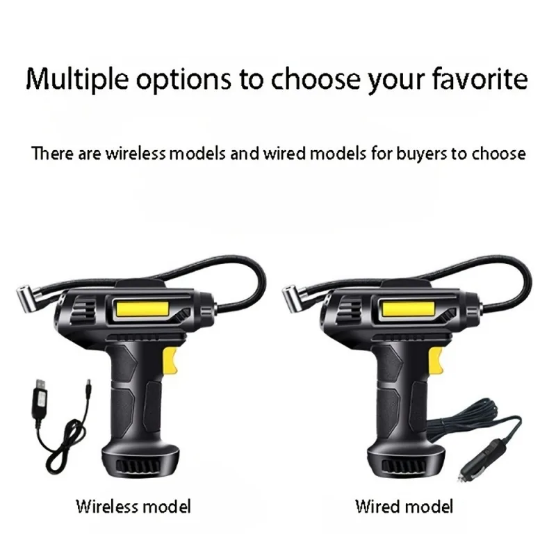 Car Tire Inflator Wireless Intelligent Digital Display Portable Handheld Car Inflator Bicycle view 4