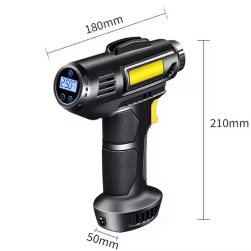 Car Tire Inflator Wireless Intelligent Digital Display Portable Handheld Car Inflator Bicycle view 3