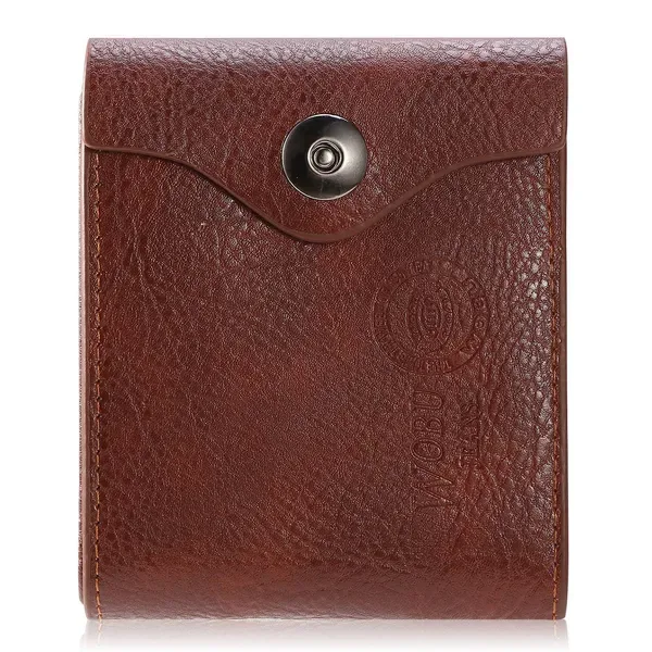 Men's Wallet PU Leather Bifold Purse Slim RFID Blocking Card Holder Cases W/ 2 ID Window Coin Pocket view 2