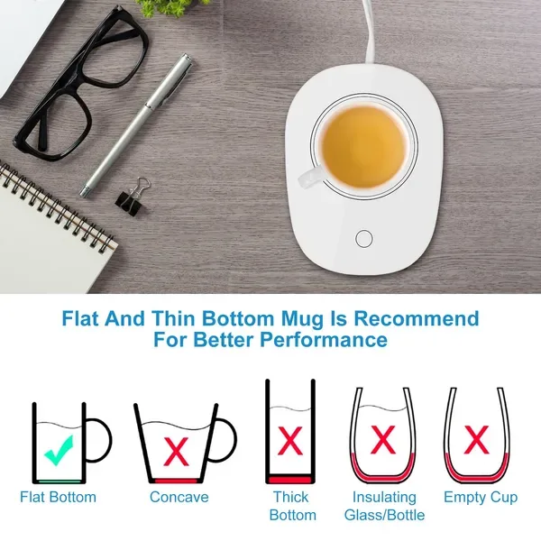 Coffee Mug Warmer Cup Warmer Auto Shut Off Coffee Tea Milk Electric Heater Pad Office Home Desk Coffee Mug Warmer view 3