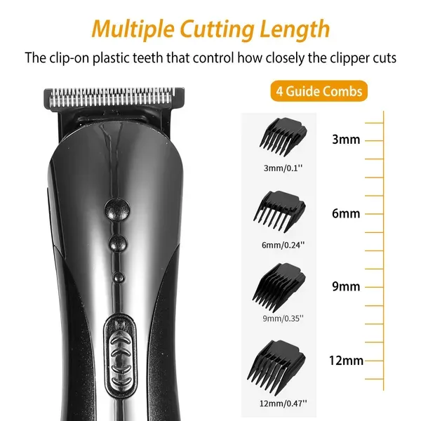 Men Electric Hair Clipper Trimmer Rechargeable Beard Shaver Razor Nose Trimmer Set view 2