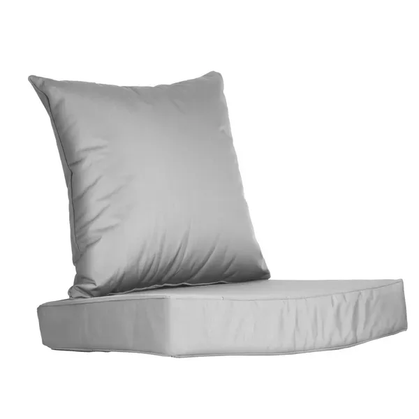 Outdoor Seat Cushion Set Waterproof Patio Furniture Cushion And Back Pillow Fade Resistant Deep Seat Set Chair Pad With Removable Cover For view 3