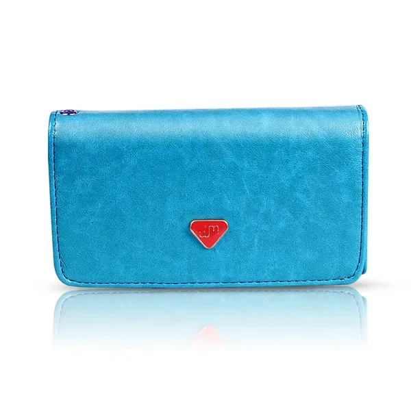Women Wristlet Wallet PU Leather Lady Purse Credit Card Holder 4 Card Slots 3 Money Pouches 1 Coin Pocket view 2
