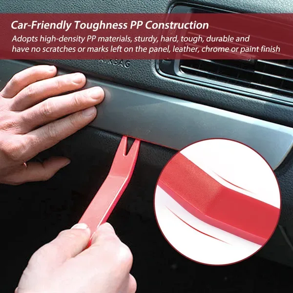 13 Pcs Car Trim Removal Tool Auto Door Panel Clip Dash Plastic Interior Radio Body Open Pry Kit view 4