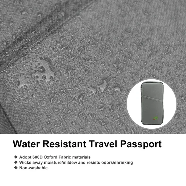 Travel Passport Wallet 12Cells Ticket ID Credit Card Holder Water Repellent Documents Phone Organizer view 3
