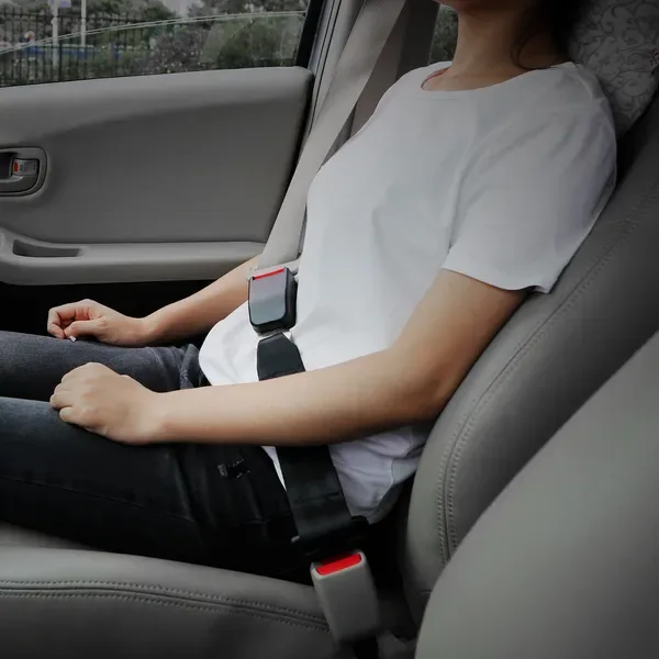 2Pcs Car Seat Belt Extender 14.37in Buckle Tongue Webbing Extension Safety Belt view 2