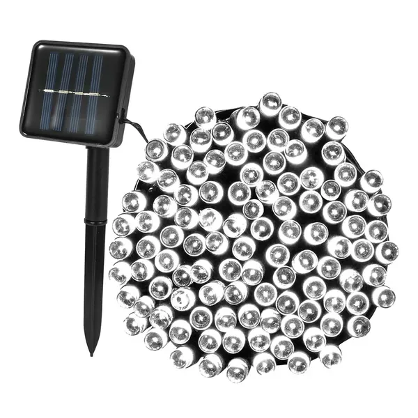 Solar String Lights LED Solar Power Fairy String Light 12M 100 LEDs 8 Lighting Mode Multicolor Waterproof Starry String Lights view 2