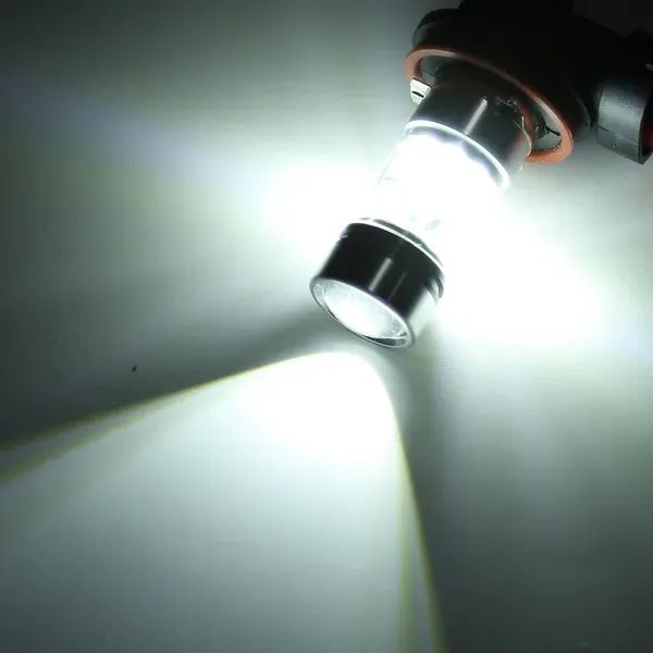 2PCS 1000lm 100W H8/H9/H11 LED Fog DRL Light Bulb IP65 Water-Resistant 360 Degree Beam Angle 6000K White view 3