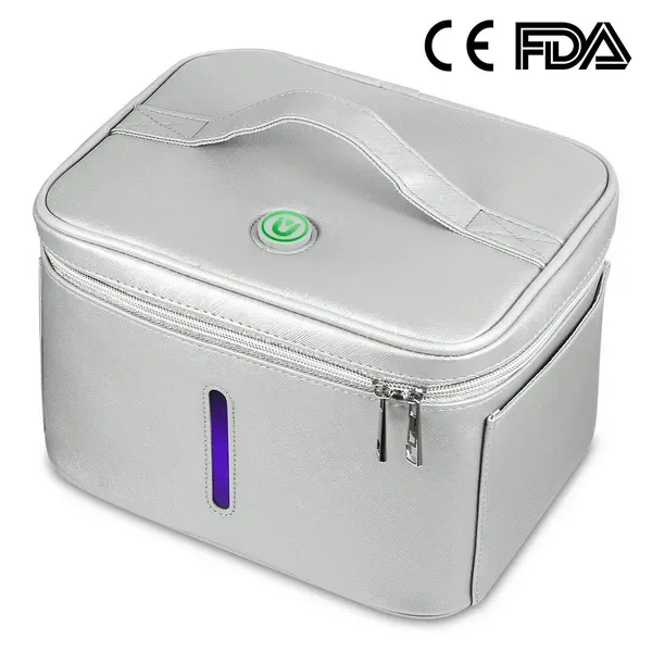 UV Disinfection Bag, Portable LED UV Sanitizer Box USB-Powered Travel UV Cleaner Bag view 4