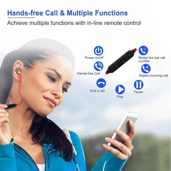 Sport Headsets Wireless V4.1 In-Ear Stereo Headphones Sweat-proof Running Earphones view 3