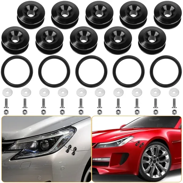 5Set Car Quick Release Bumper Fasteners Front Rear Bumper Holders Trunk Fender Hatch Lids Kit view 2