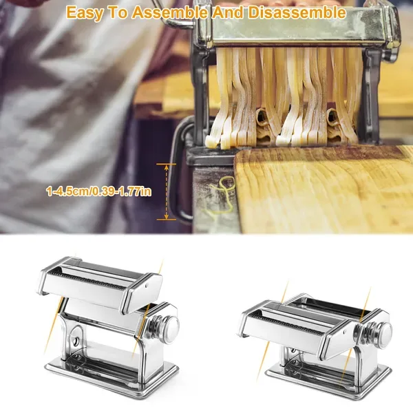 Pasta Maker Roller Machine Fettuccine Noodle Maker view 3