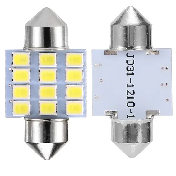 13Pcs T10 31mm Festoon LED Light Bulb Interior Dome Map LED Lights License Plate Trunk Side Positioning Lights view 2