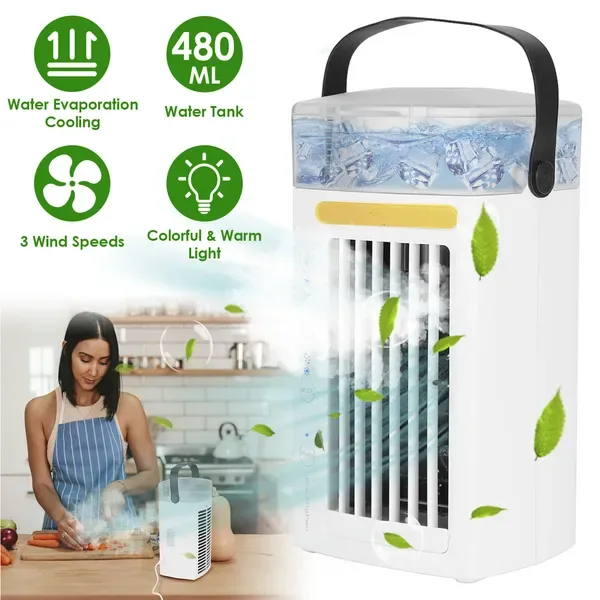 4 In 1 Portable Air Conditioner Fan Evaporative Air Cooler Water Fan view 4