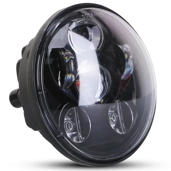 5.75In LED Headlight Motorcycle Projector Headlamp Fit For Harley Dyna Sportster Iron 883 Street Rod Street Bob Softail Deuce Custom Super Wide Glide 12V Motorcycle