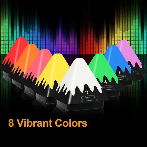 Touch Control Night Light 8-Color Change 6 Level Dimmable Light Brightness Table Lamp Portable Timer Lamp view 2