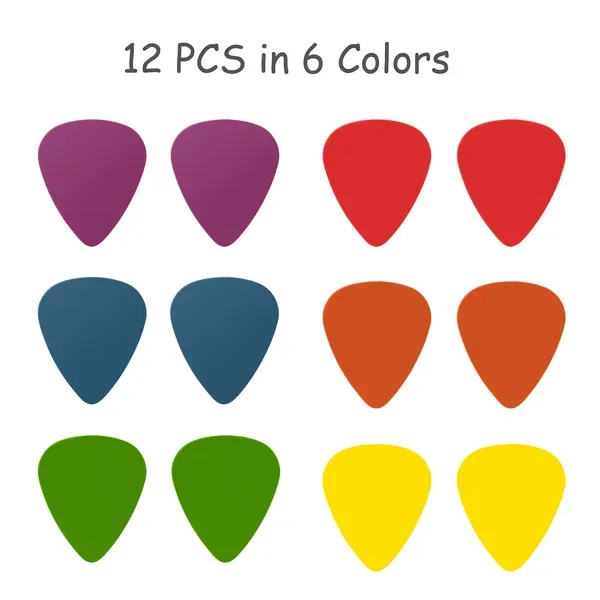 Standard Acoustic Electric Plectrums Guitar Picks 12-Pack view 4