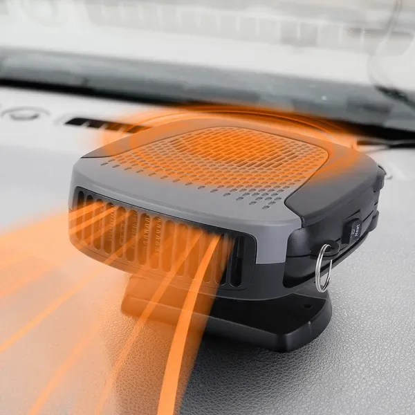 12V 150W Portable Car Auto Heater Heating Fan 2 In 1 Defroster Demister Windshield Heater Automotive Cooling Fan view 2