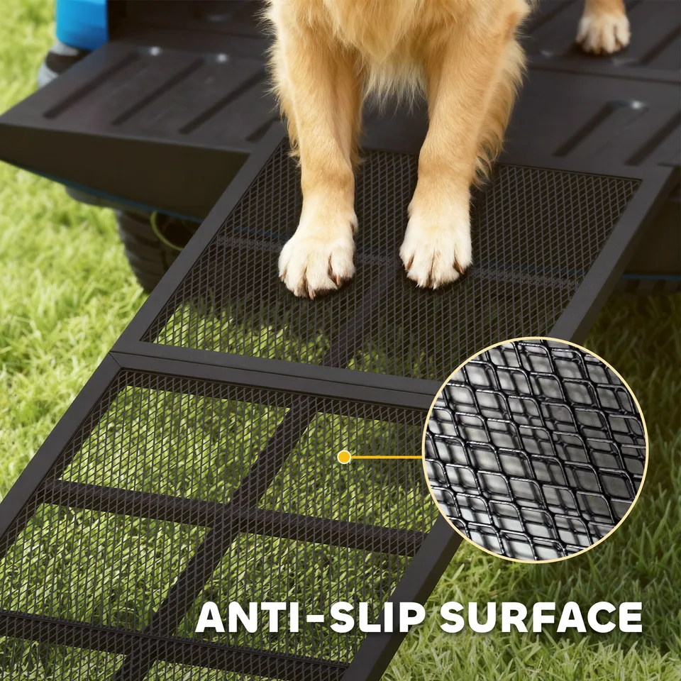 Dog Car Ramp, 75" x 20" Extra Long and Wide, Non-Slip Surface, Folding Portable Pet Ramp for Large, Small & Senior Dogs view 3
