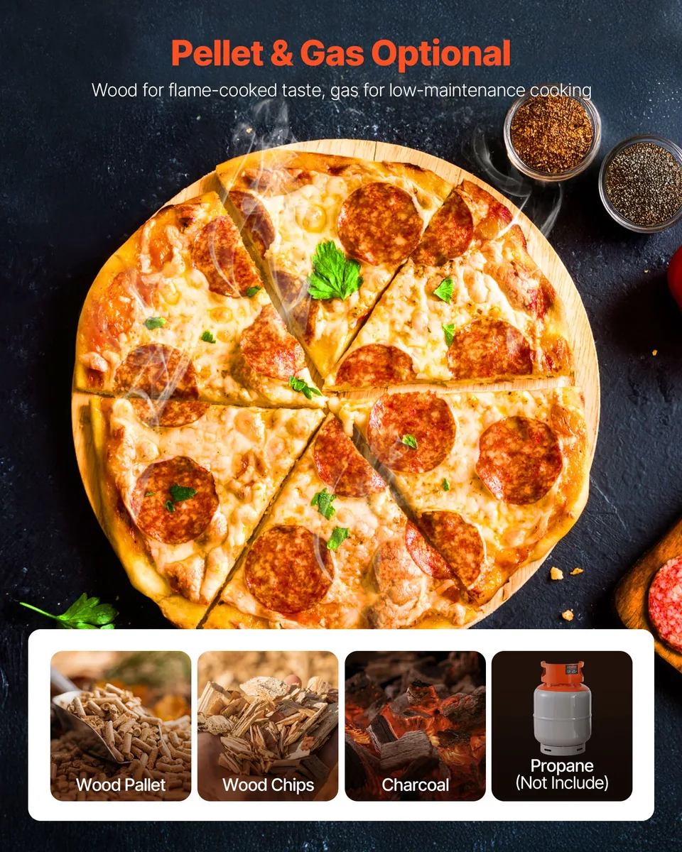 12' Outdoor Pizza Oven Portable Pellet/Gas Pizza Oven For Camping view 3