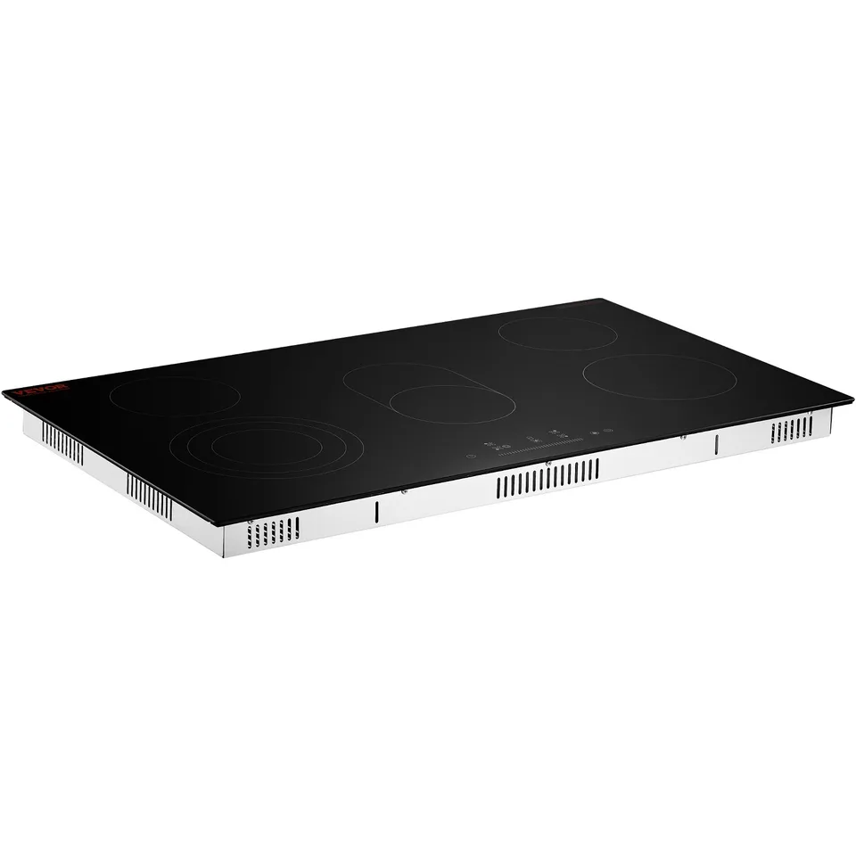 Built-in Electric Cooktop Radiant Ceramic Cooktop 5 Burners 35.4x20.5 Inch