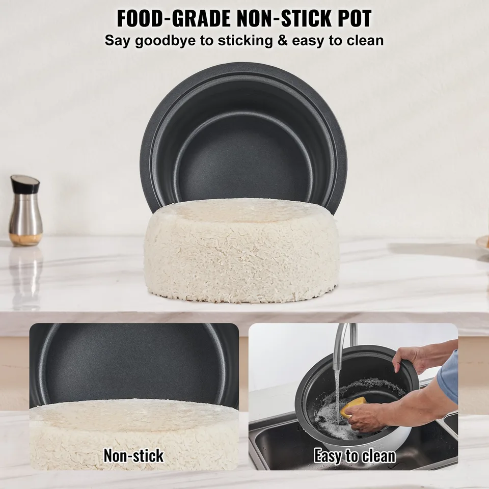 Commercial Rice Cooker 60-Cup Non-Stick Pot 13L 24H Keep Warm Restaurant view 4