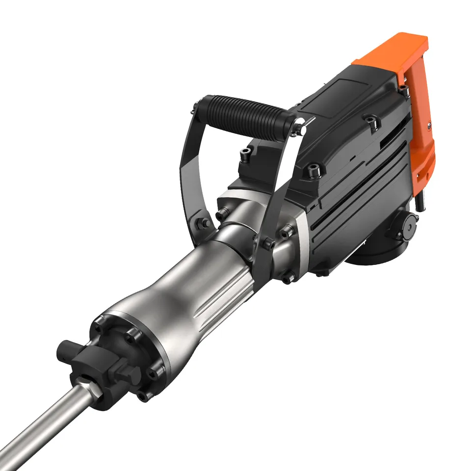 Demolition Jack Hammer, 2200W Jack Hammer Concrete Breaker, 1350 BPM Heavy Duty Electric Jack Hammer, 4pcs Chisels Bit With Case, Black