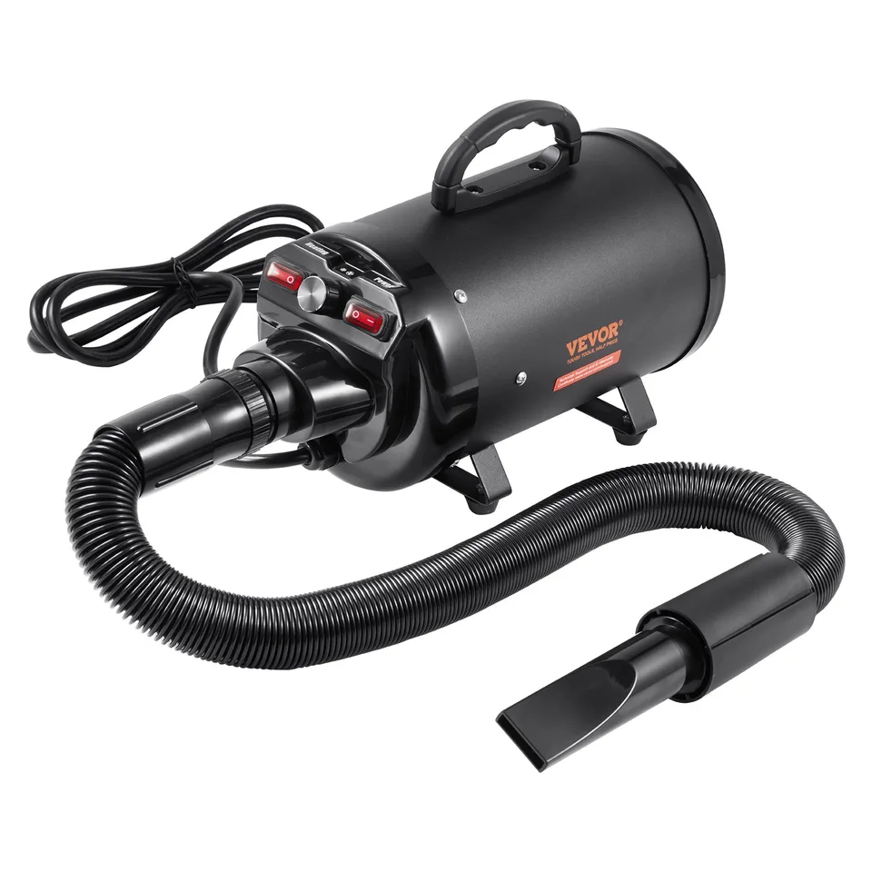 Dog Dryer, 2800W/4.3HP Dog Blow Dryer, Pet Grooming Dryer With Adjustable Speed And Temperature Control, Pet Hair Dryer With 4 Nozzles And