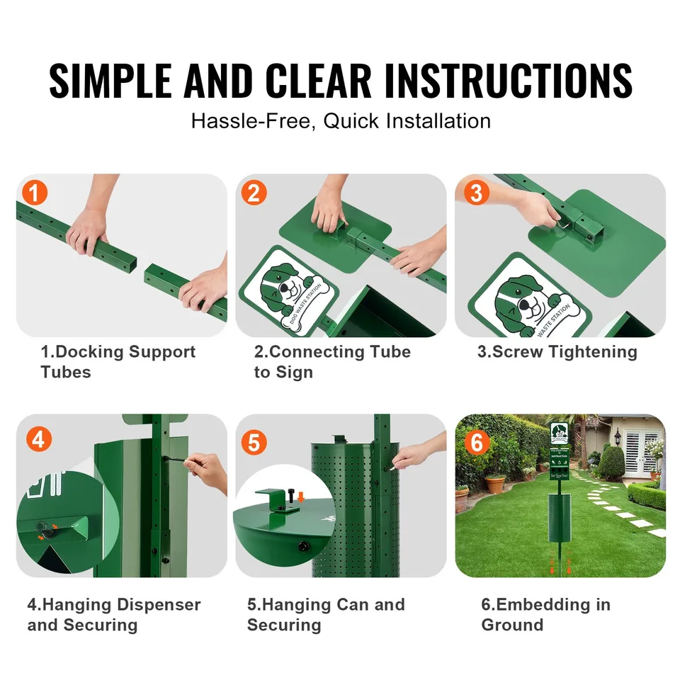 Dog Waste Station 11.5 Gallons Outdoor Dog Poop Station With 600 Bags view 3