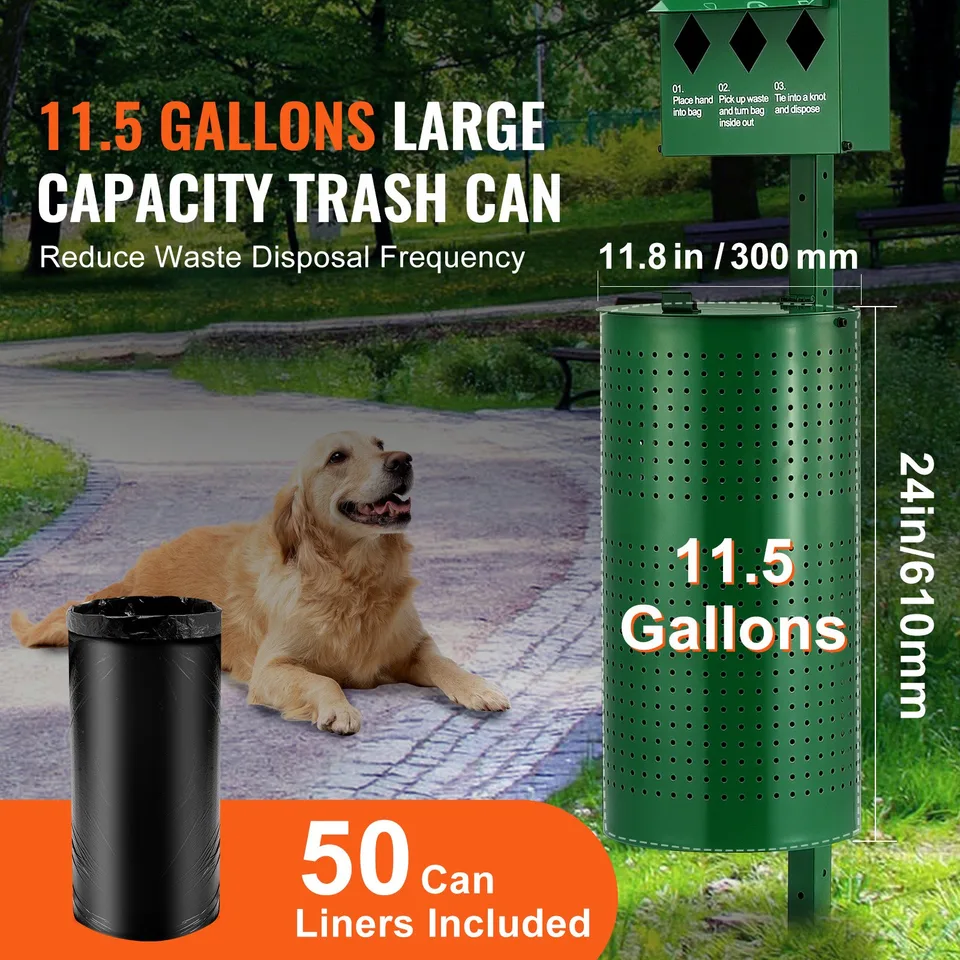 Dog Waste Station 11.5 Gallons Outdoor Dog Poop Station With 600 Bags view 4