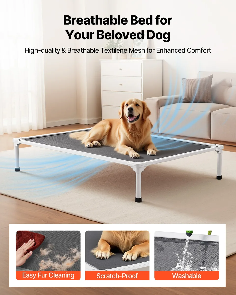 Elevated Dog Bed For Large Dog Portable Raised Dog Cot With Teslin Mesh XL view 4