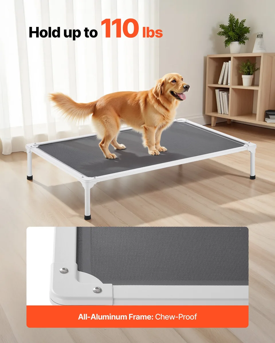 Elevated Dog Bed For Large Dog Portable Raised Dog Cot With Teslin Mesh XL view 3