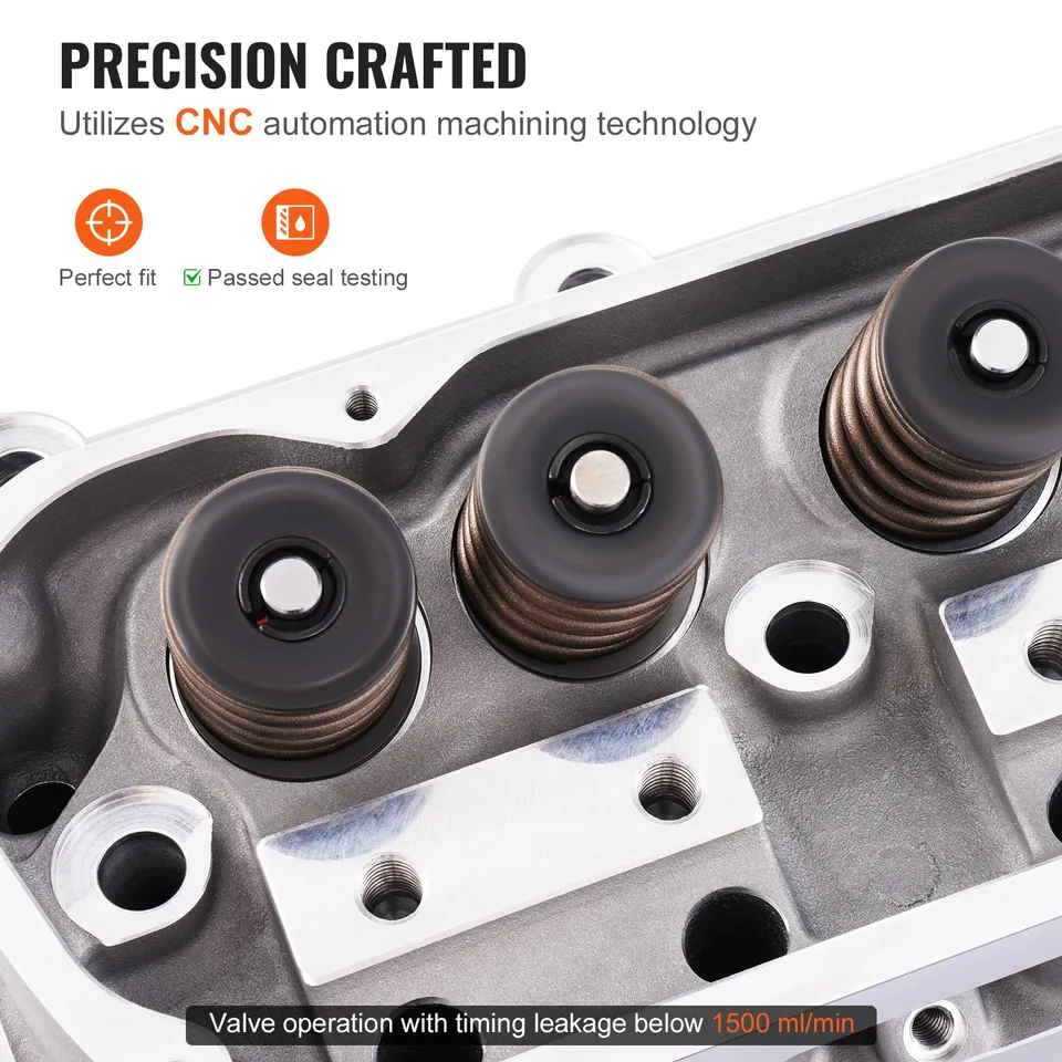 Engine Cylinder Head Assembly Replacement Aluminum For SBF FORD Mustang view 2