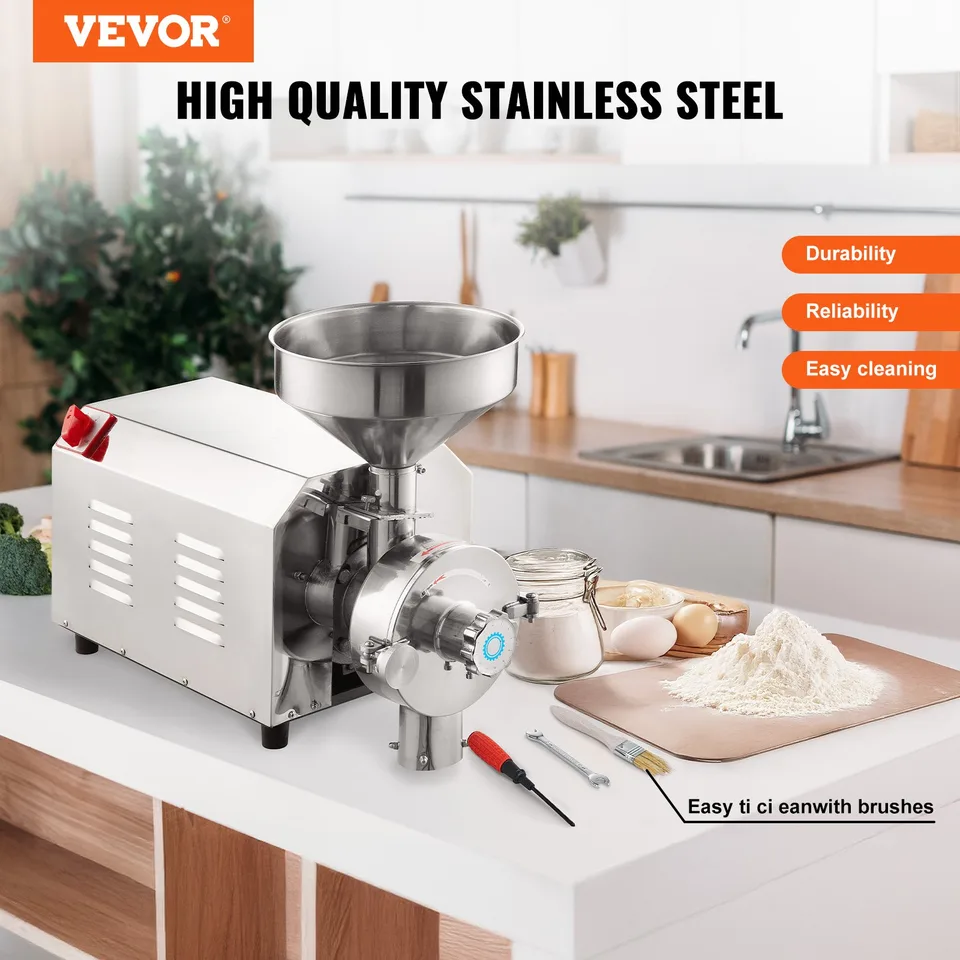 Grain Grind Mill Grain Grinding Machine 3000W Food Processing Machinery view 4