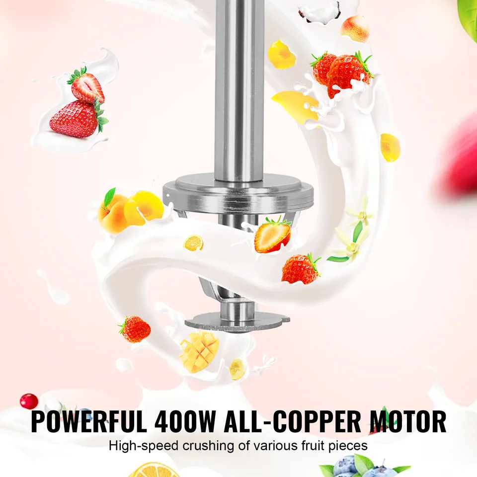 Ice Cream Blender 400W Ice Cream Mixer Stir Machine 304 Stainless Steel view 3