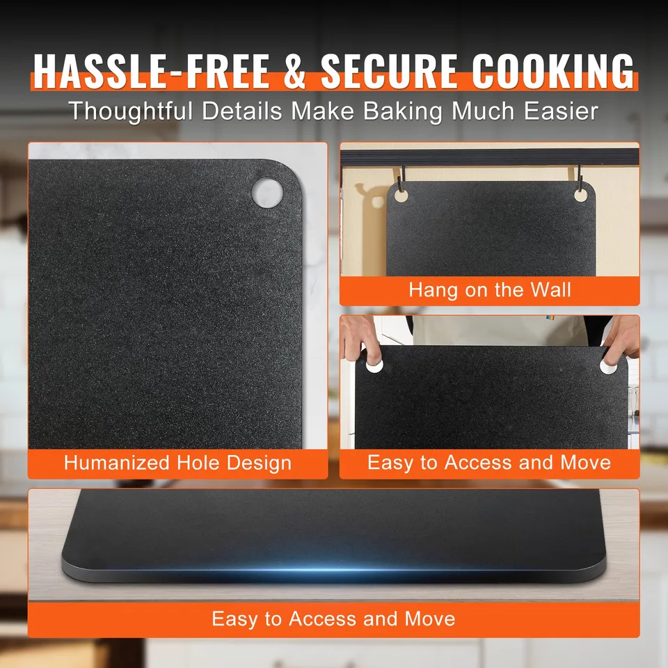 Pizza Steel, 16' X 14.5' X 1/4' Pizza Steel Plate For Oven, Pre-Seasoned Carbon Steel Pizza Baking Stone With 20X Higher Conductivity, Heavy view 4