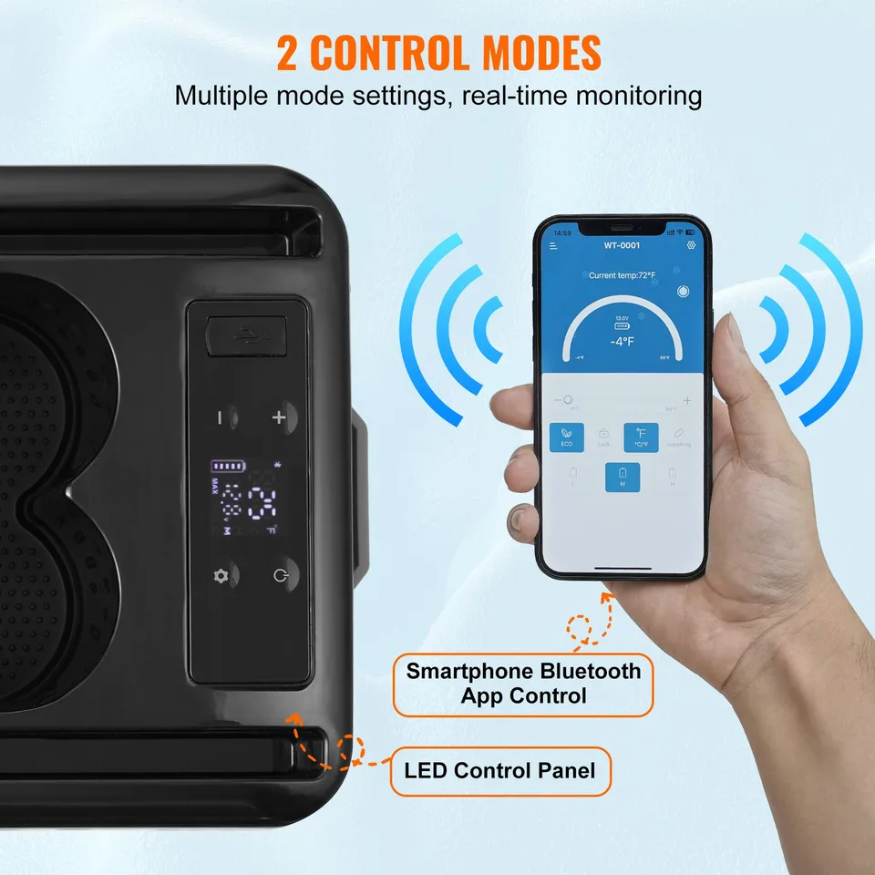 Portable Car Refrigerator Freezer Compressor 15 L Single Zone For Car Home view 4