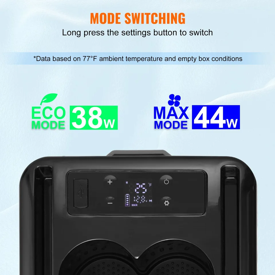 Portable Car Refrigerator Freezer Compressor 15 L Single Zone For Car Home view 2
