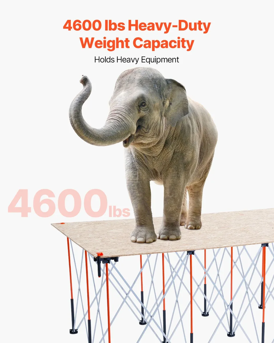 Portable Folding Workstand 8.02 X 4.12ft Collapsible Work Stand 6000lbs Capacity view 2