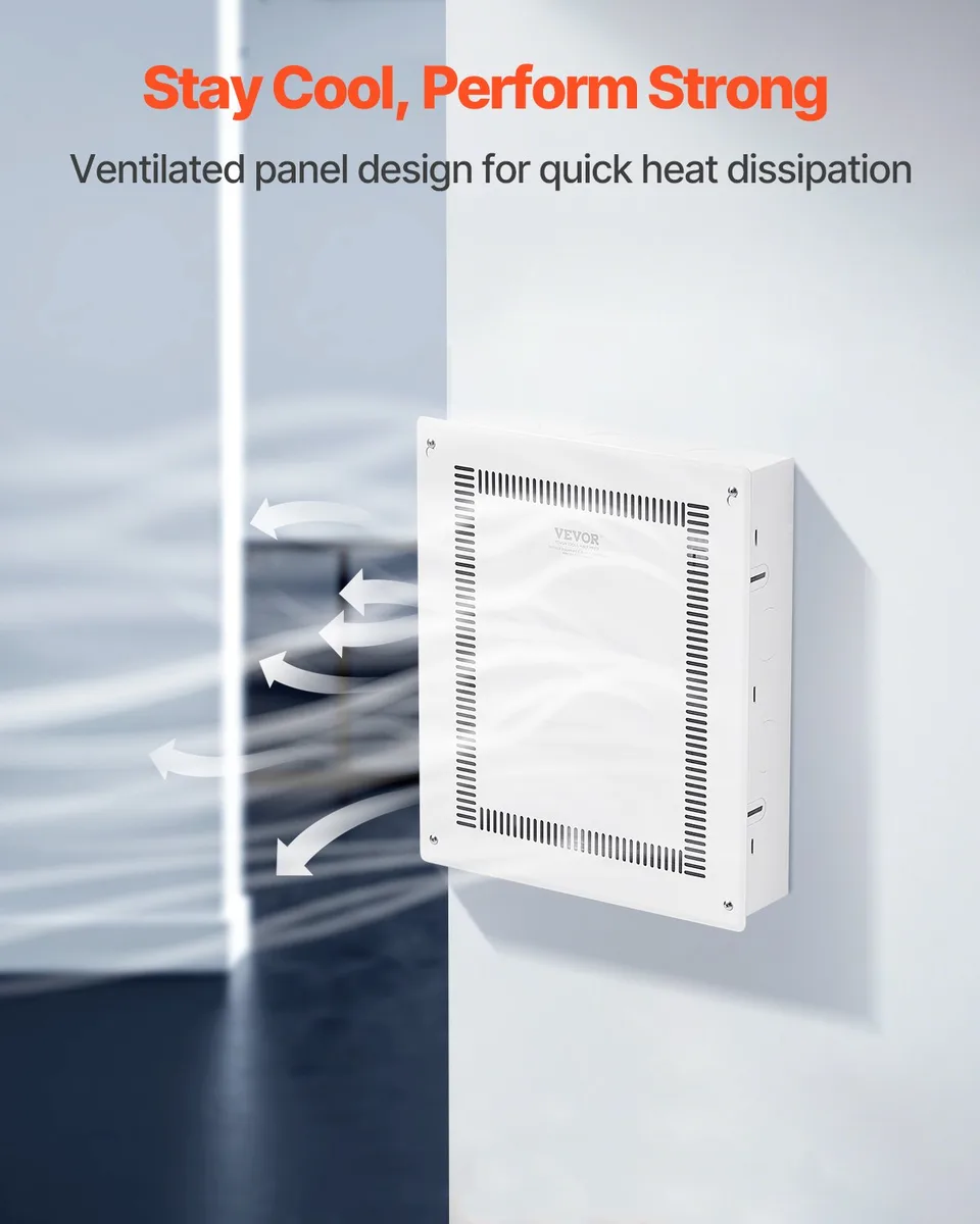 Structured Media Enclosure 17 In Recessed In-Wall TV Media Box With Cover view 2