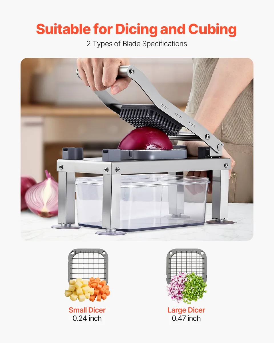 8-Blade Vegetable Chopper & Mandoline Slicer | Vistating view 2