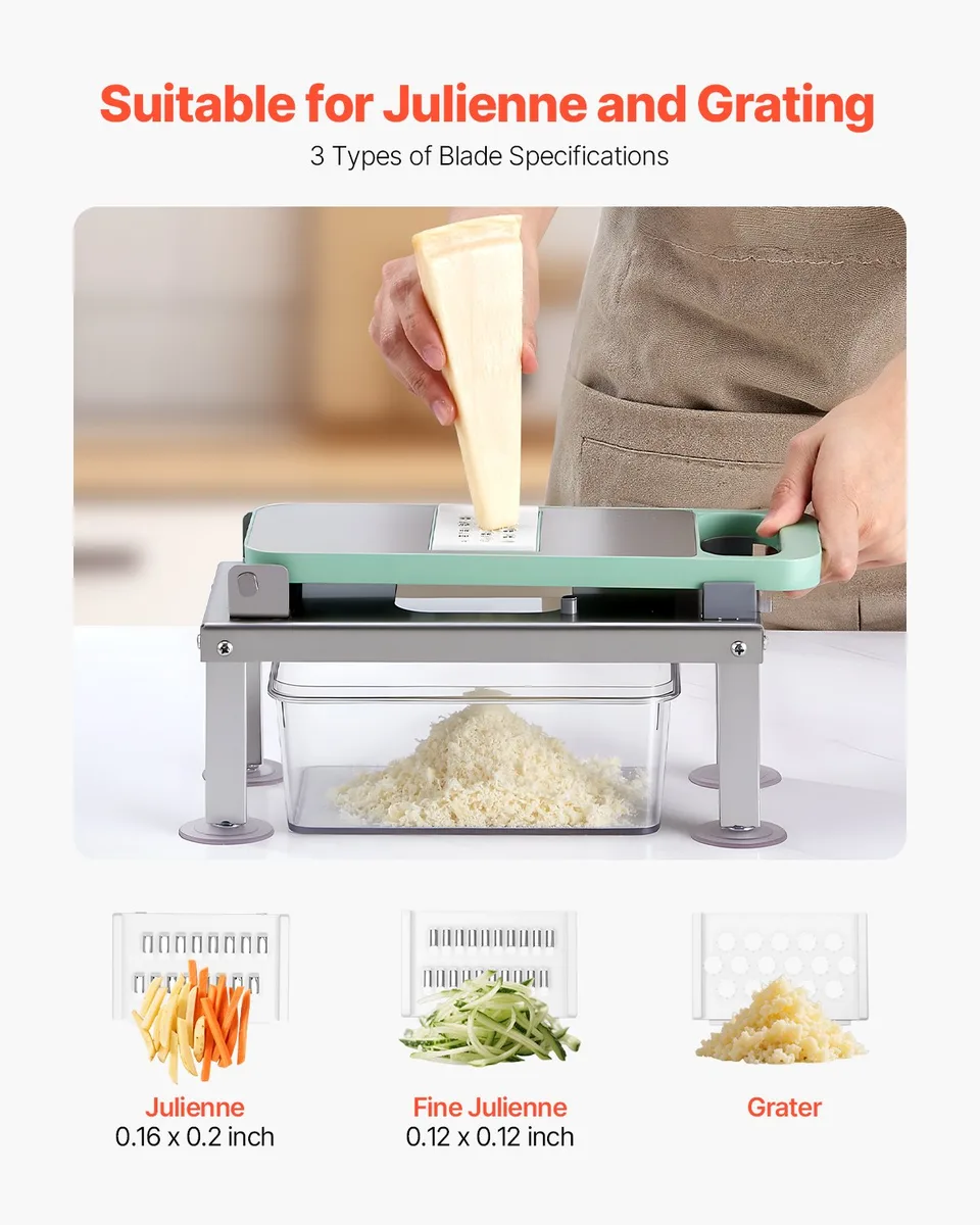 8-Blade Vegetable Chopper & Mandoline Slicer | Vistating view 3
