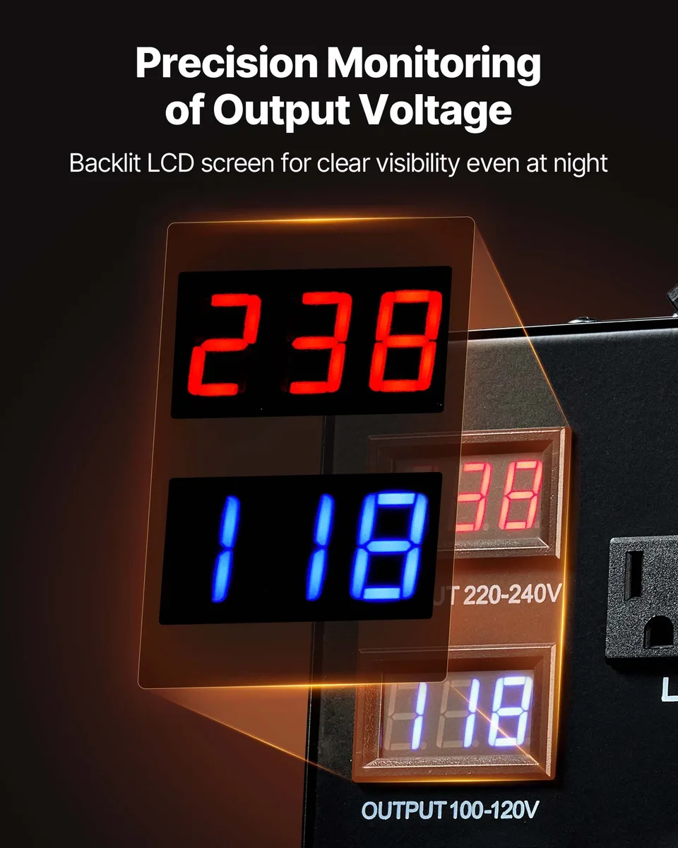 Voltage Converter Transformer 5000VA Step Up/Down 110 To 220V/220 To 110V view 3