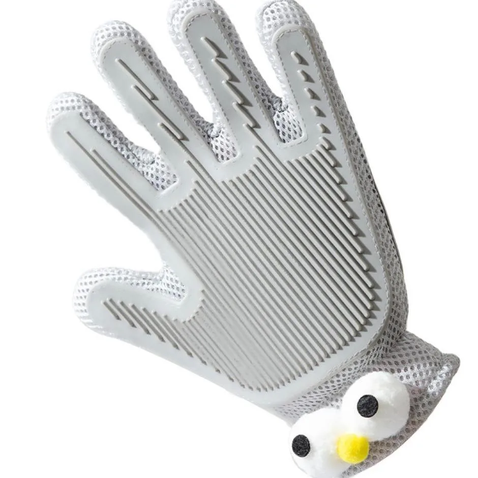 2-in-1 Pet Grooming Gloves & Brushes For Cats And Dogs High-Efficiency Hair Removal & Massage Gloves Double-Sided Hair Removal Anti-Scratch view 2