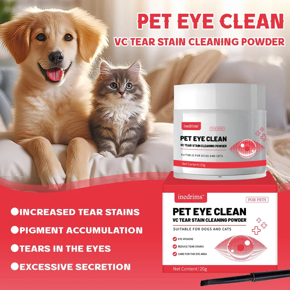 Pet Tear Stain Removal Powder - Natural And Gentle Formula, Eye And Fur Care, Tear Stain Removal And Brightening, An Essential Product For view 4