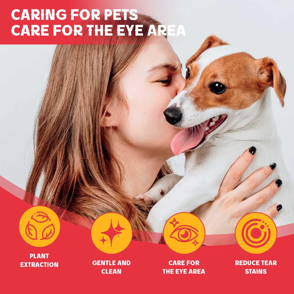 Pet Tear Stain Removal Powder - Natural And Gentle Formula, Eye And Fur Care, Tear Stain Removal And Brightening, An Essential Product For view 3